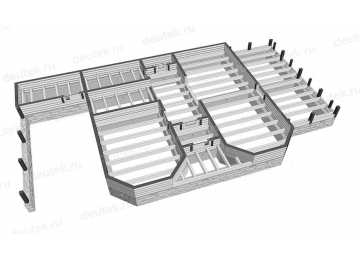 Проект дома из бруса DTE24