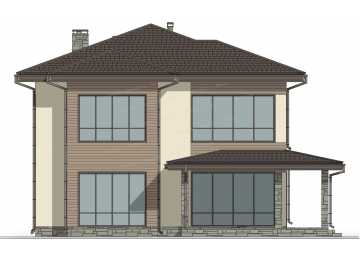 Проект индивидуального двухэтажного жилого дома DTE93