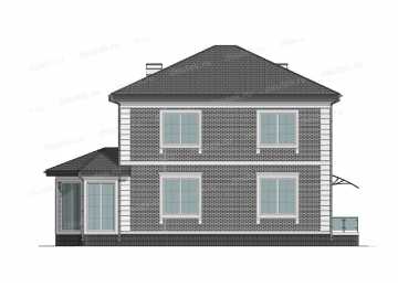 Проект индивидуального двухэтажного жилого дома. DTE-174