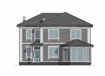 Проект индивидуального двухэтажного жилого дома. DTE-174