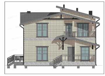 Проект двухэтажного дома DTE-186
