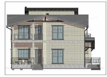 Проект двухэтажного дома DTE-186