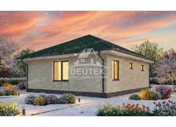 Проект бани 53,4 м² — комната отдыха 18,8 м², спортзал 15 м² и парная - LK-540