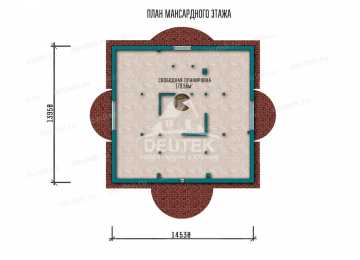 Проект трёхэтажного дома  SK-81