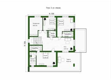 Проект дома в стиле Хай-Тек 400-500 кв.м DTE140