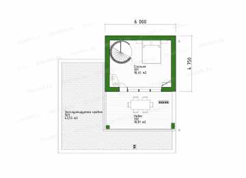 Проект двухэтажного  дома на две семьи  DTE-177