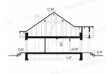 Проект европейского дома 10 на 15 метров DTA10088