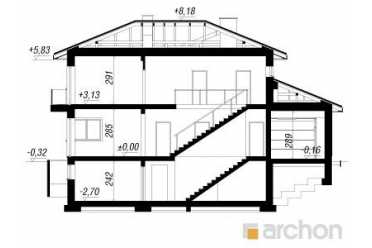 Проект современной красивой виллы до 350 кв DT1017