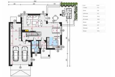 Проект современной красивой виллы до 350 кв DT1017