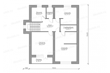 Проект скандинавского дома до 300 кв м DT0399