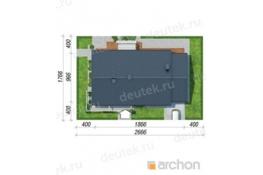 Проект одноэтажного дома с гаражом до 150 кв м DT0469