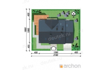 Проект двухэтажного дома с гаражом до 150 кв DT0470