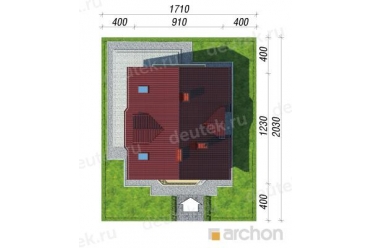 Проект дома c мансардой до 150 кв м DT0476