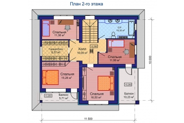 Проект дома с сауной и гаражом в цоколе DT0233