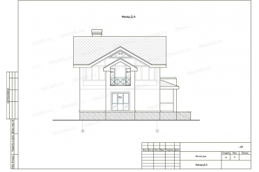 Проект дома с облицовкой кирпичом DT0257