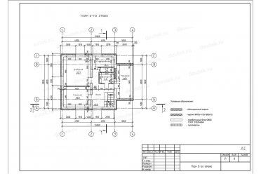 Проект дома из газобетона с верандой DT0273