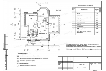 Проект дома из поризованного блока DT0279