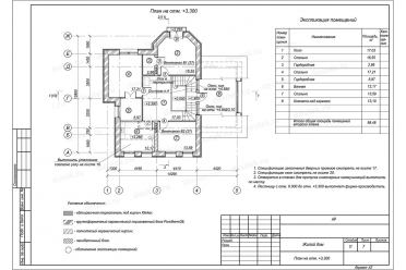 Проект дома из поризованного блока DT0279