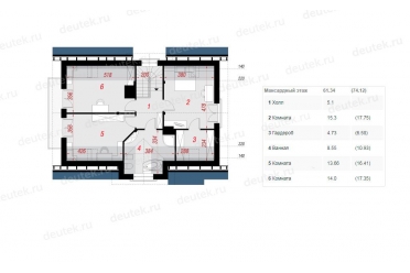 Проект загородного дома с цоколем 9х12 DT0543