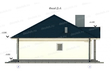 Проект компактного дома с террасой DT0497